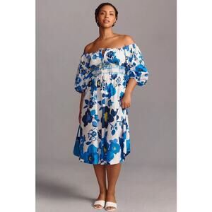 Anthropologie Plenty Tracey Reese Printed Midi Dress Size Medium